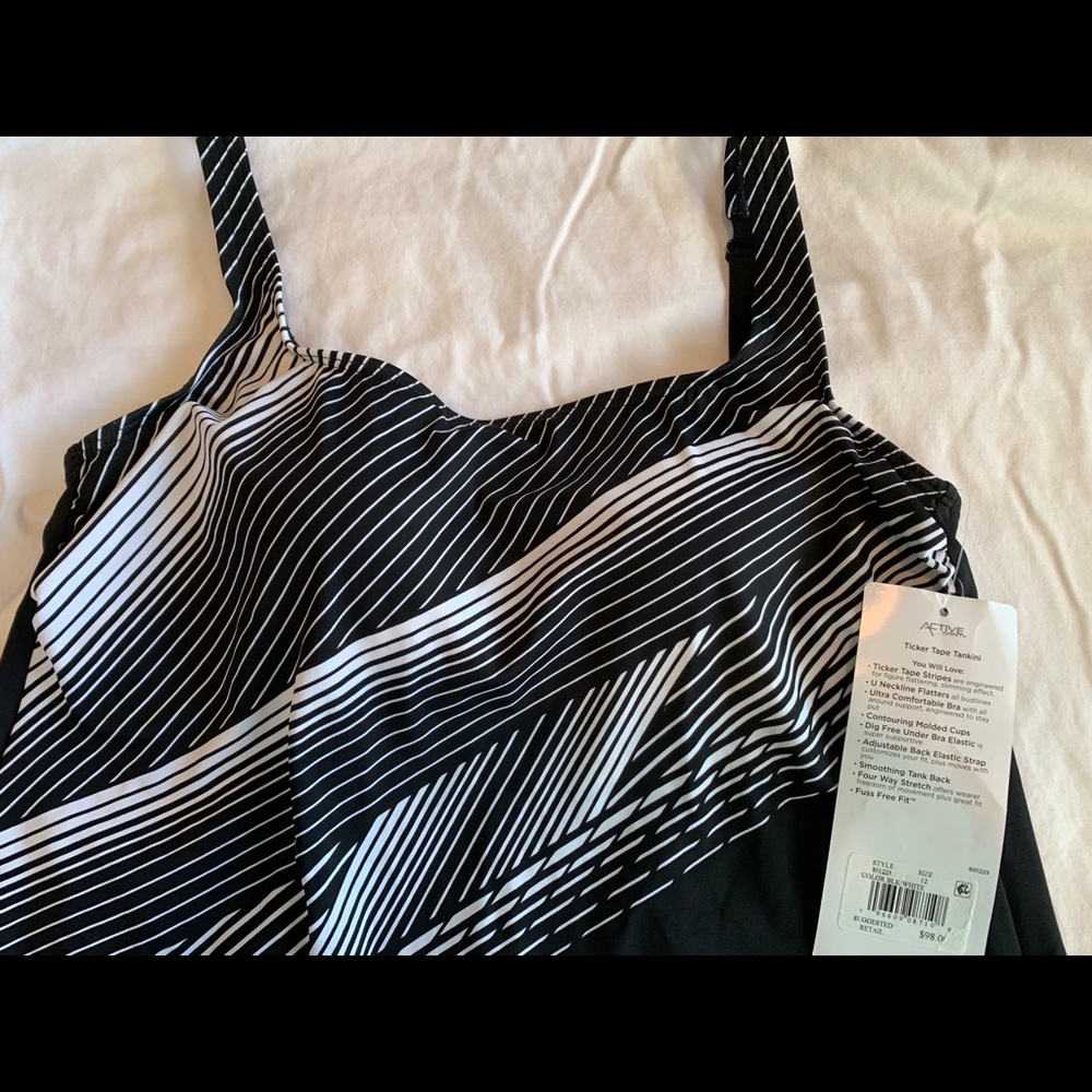 Swim Tankini by Active Spirit “Dillard’s” New